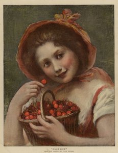 Cseresznye (chromolitho) alkotó: Emile Renard